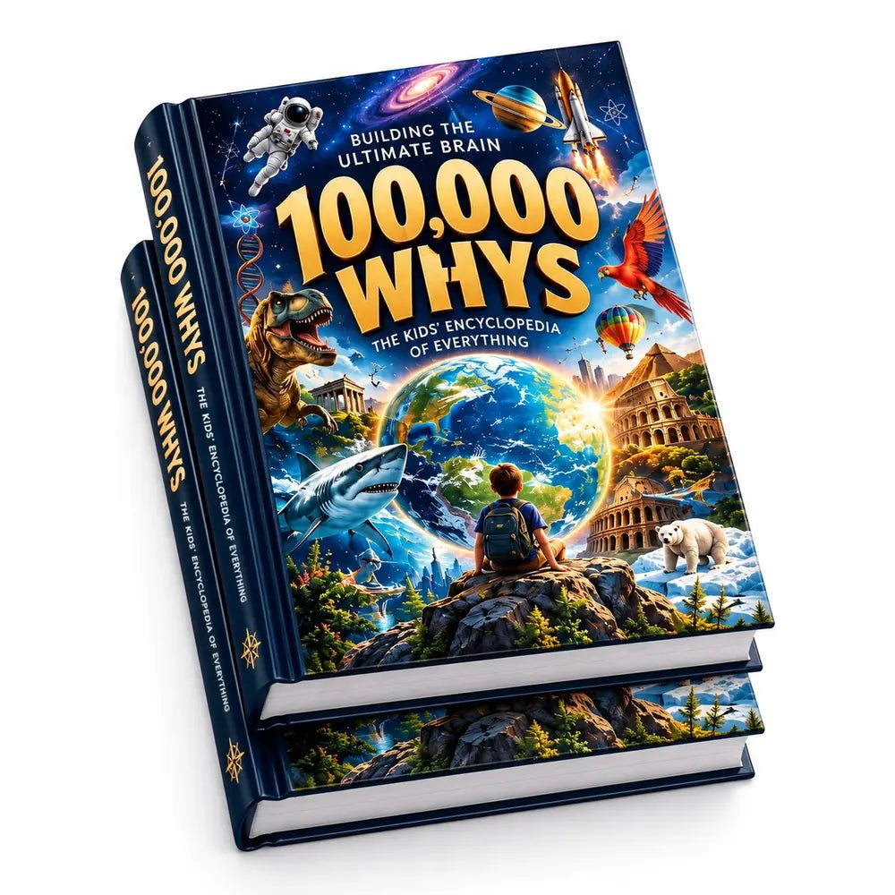 Two 100,000 Whys hardcovers stacked